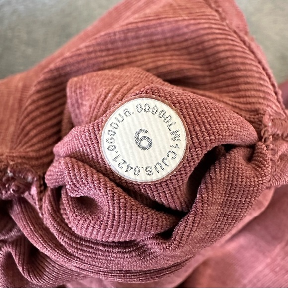 Lululemon Ebb to Street Ribbed Cropped Racerback Tank Top Smoky Red Size 6 - Picture 12 of 12